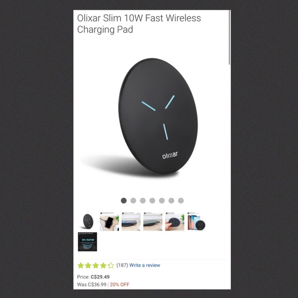 • NEW • Olixar Slim 10W Fast Wireless Charging Pad - Picture 4 of 4